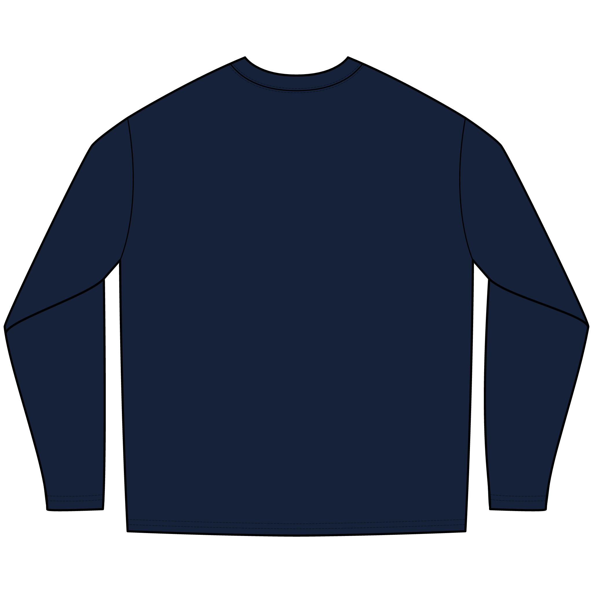 Angelfish Long Sleeve Tee — Blue Aquarium Fish Graphic Shirt