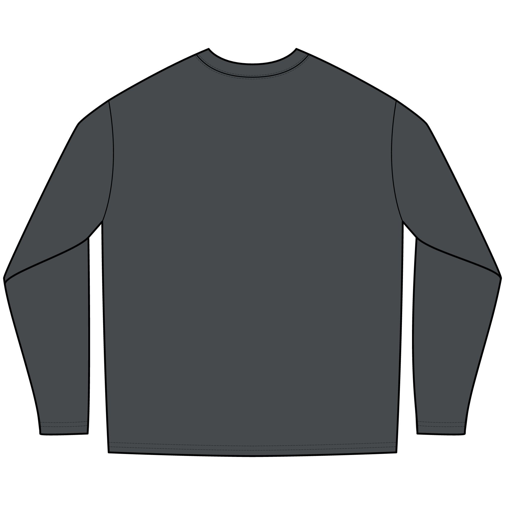Angelfish Long Sleeve Tee — Blue Aquarium Fish Graphic Shirt