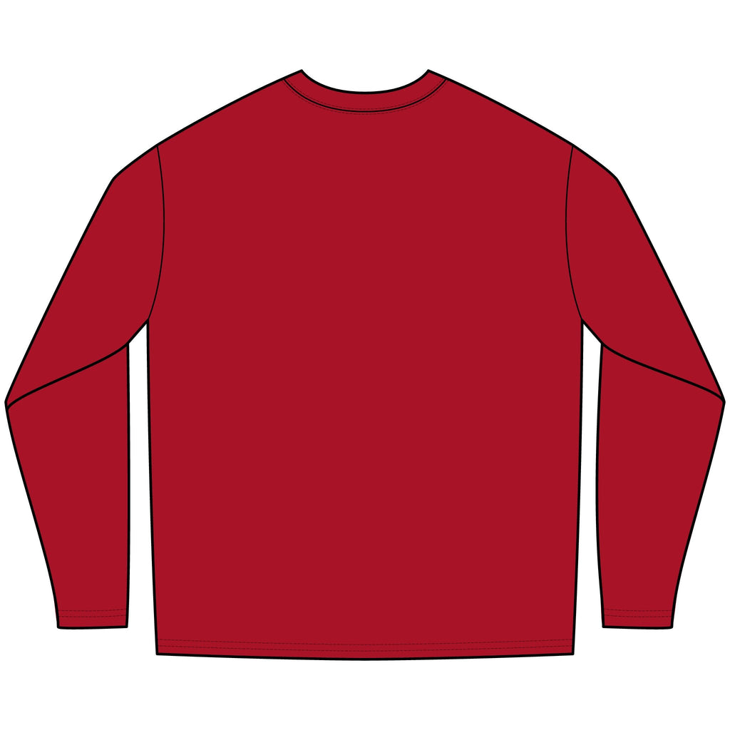 Angelfish Long Sleeve Tee — Blue Aquarium Fish Graphic Shirt