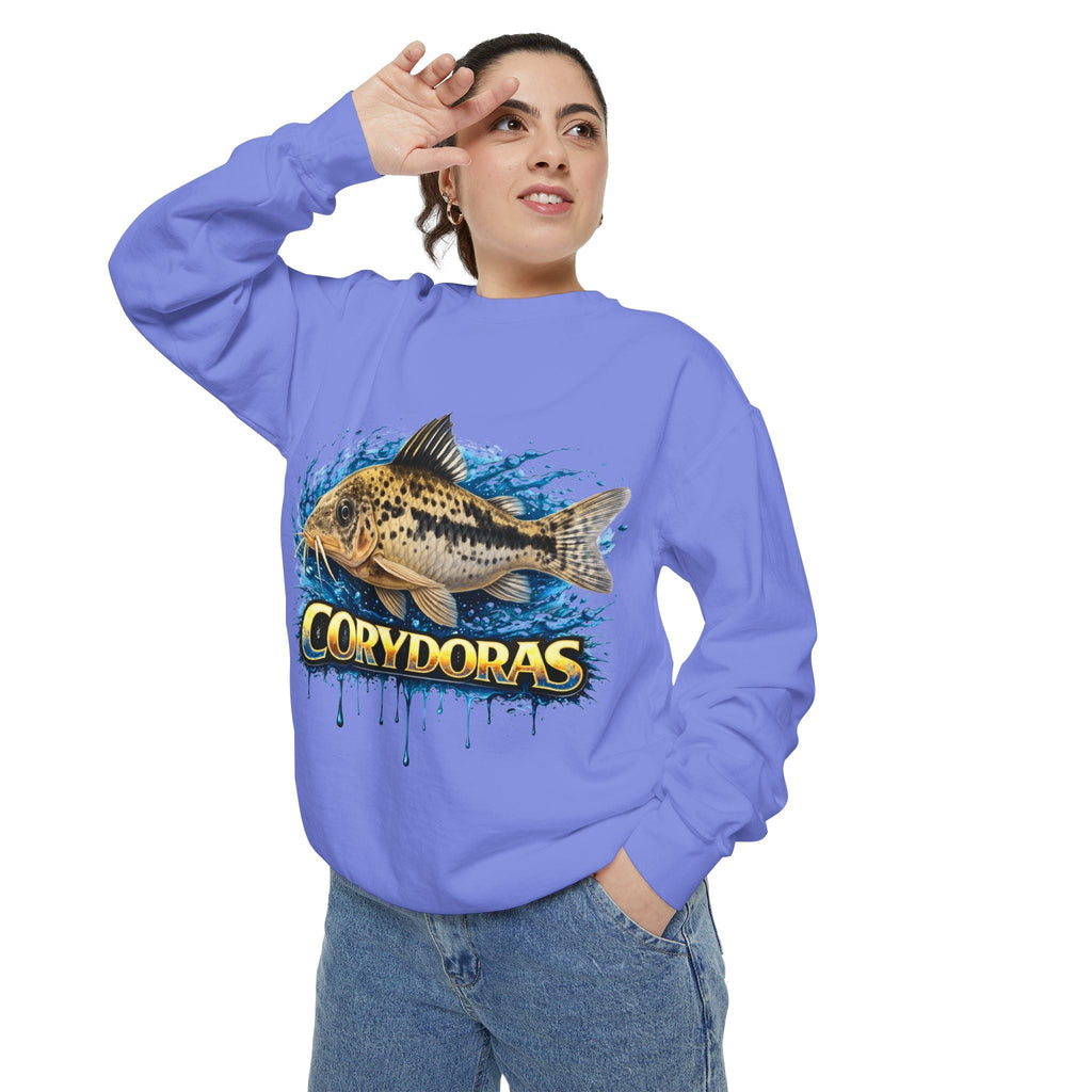 Corydoras Fish Sweatshirt — Aquatic Aquarium Catfish Graphic Crewneck