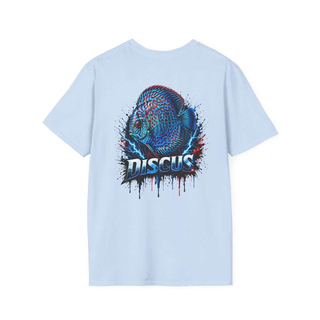 Electric Discus Fish T-Shirt - King of the Aquarium Lightning Art