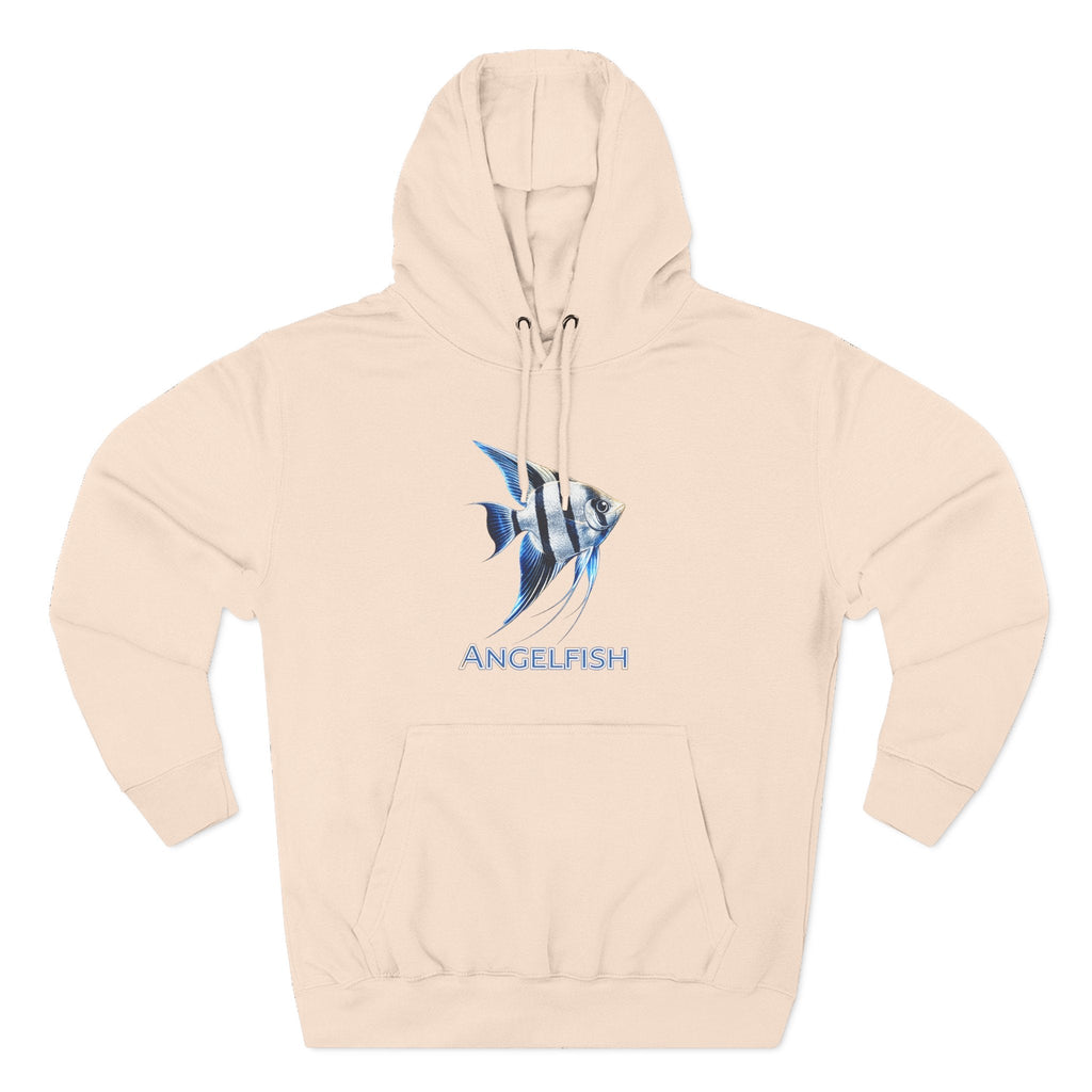 Angelfish Graphic Hoodie — Blue Aquarium Fish Pullover