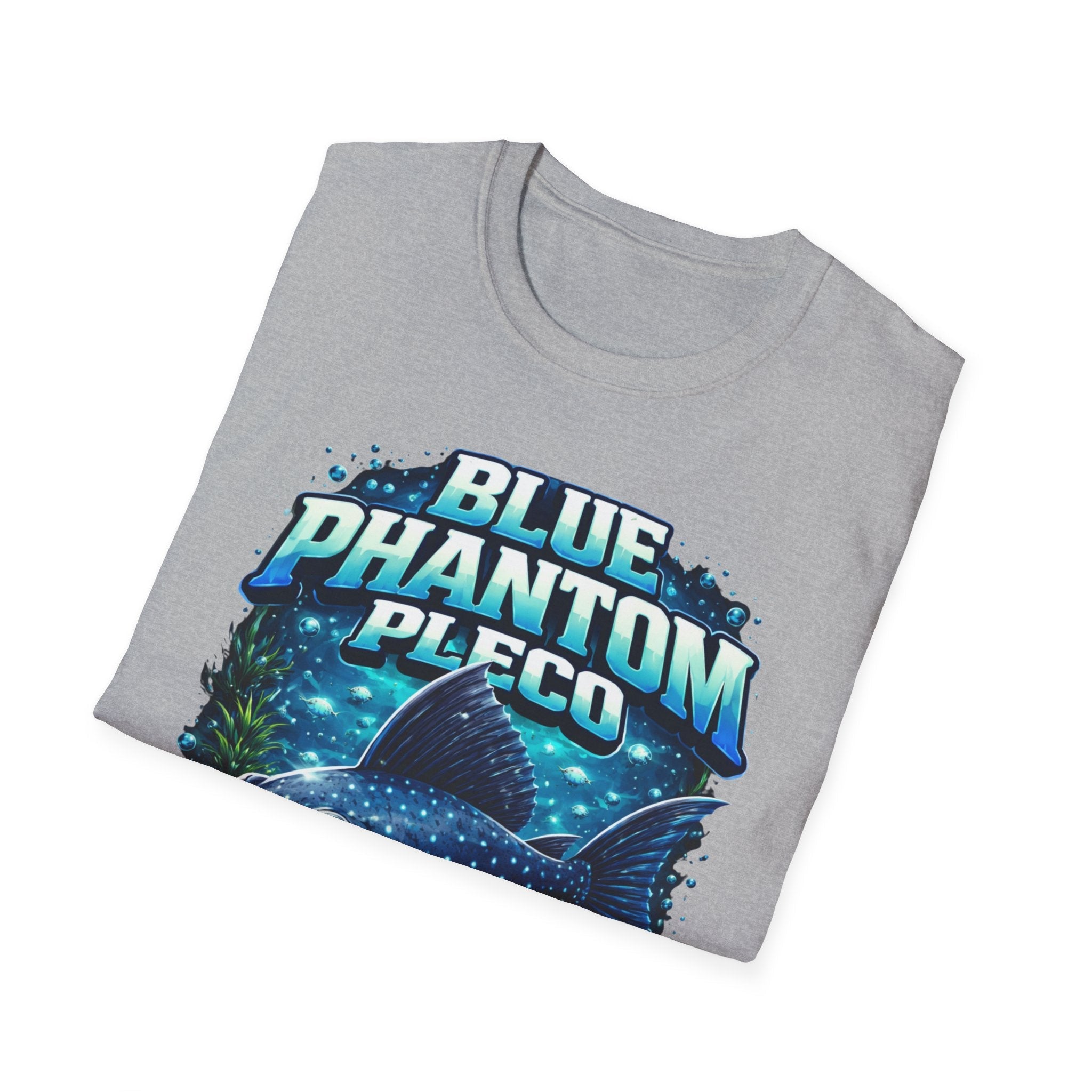 Blue Phantom Pleco T-Shirt — Graphic Aquarium Fish Tee