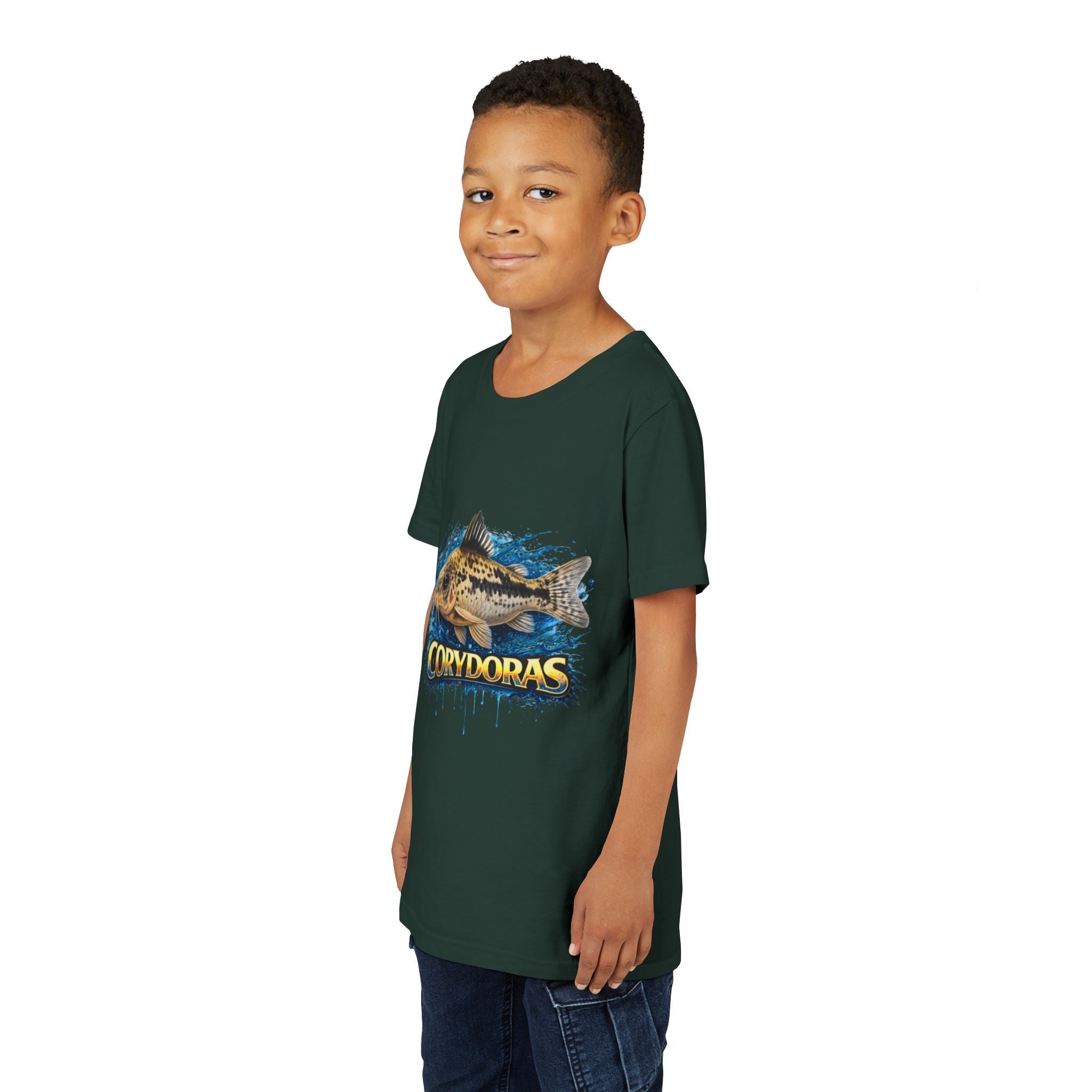 Corydoras Fish Youth Tee – Cute Aquarium Catfish Graphic Shirt