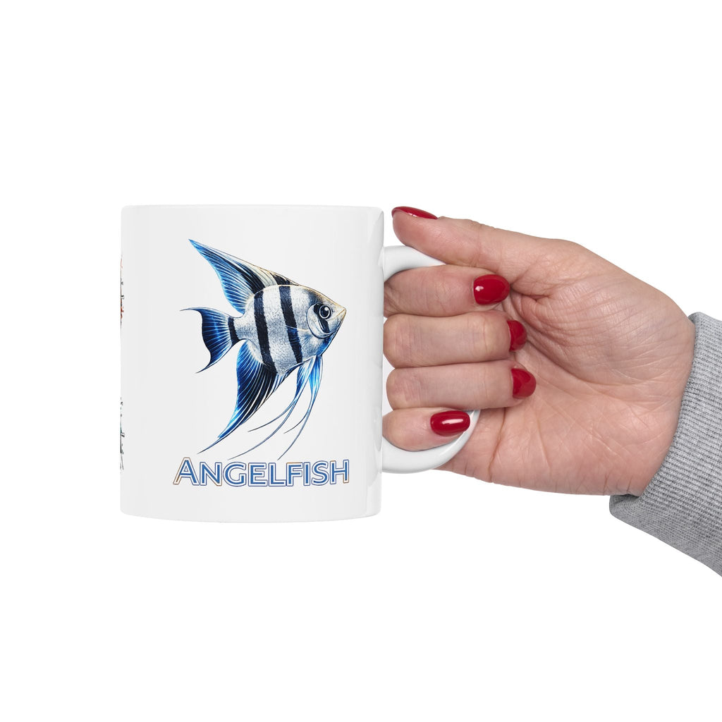 Early Tides. The Angelfish Collector's Coffee Cup. Ceramic Coffee Cup (11oz, 15oz)