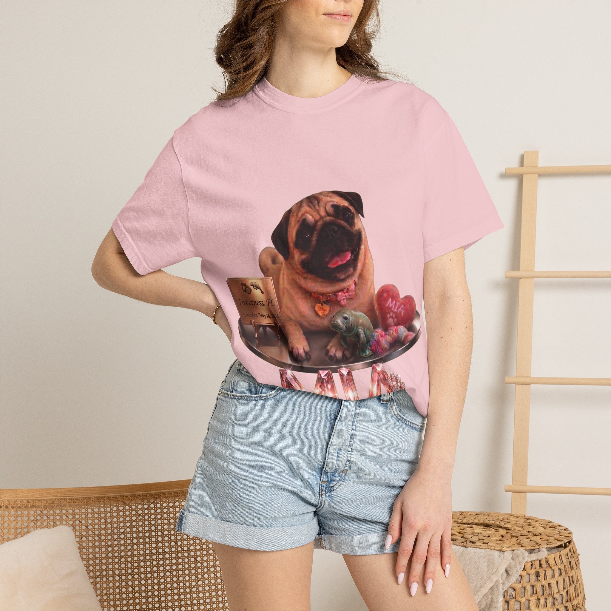 Mia Vintage Portrait Tee | Pug Life