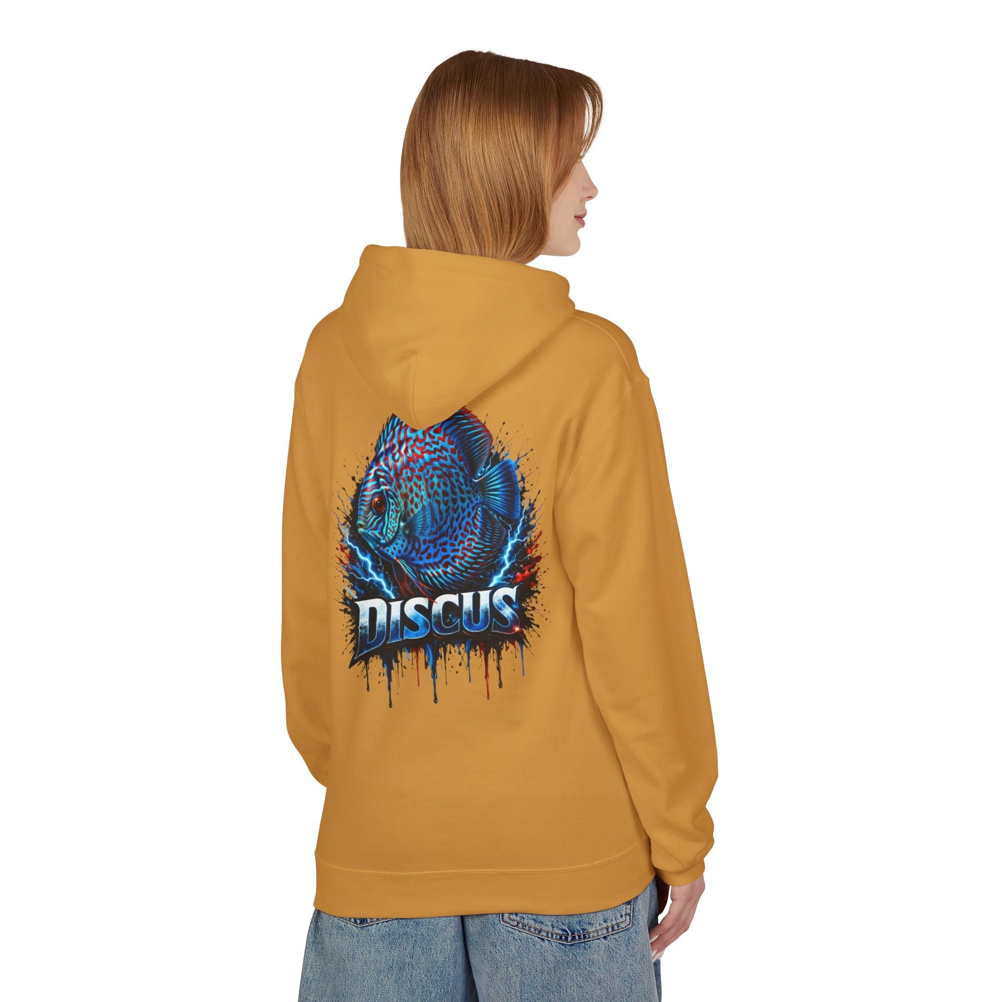 Discus Fish Hoodie — Vibrant Aquarium Graphic Pullover