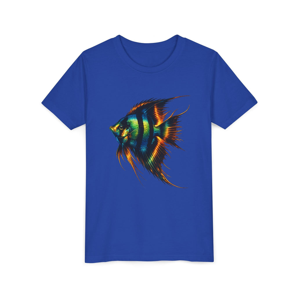 Angelfish Youth Tee – Colorful Aquarium Fish Graphic Shirt for Kids