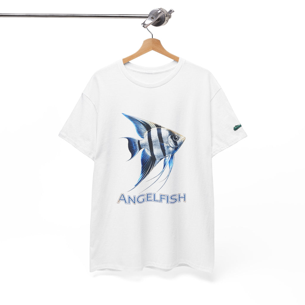 Angelfish Graphic Tee — Blue Tropical Fish Shirt