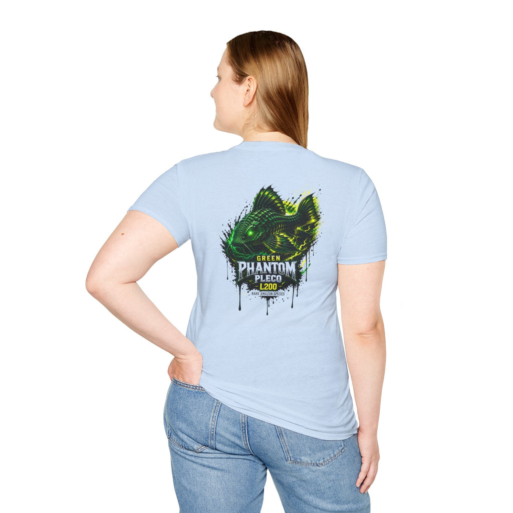 Green Phantom Pleco Tee — Graphic Fish Aquarium Shirt