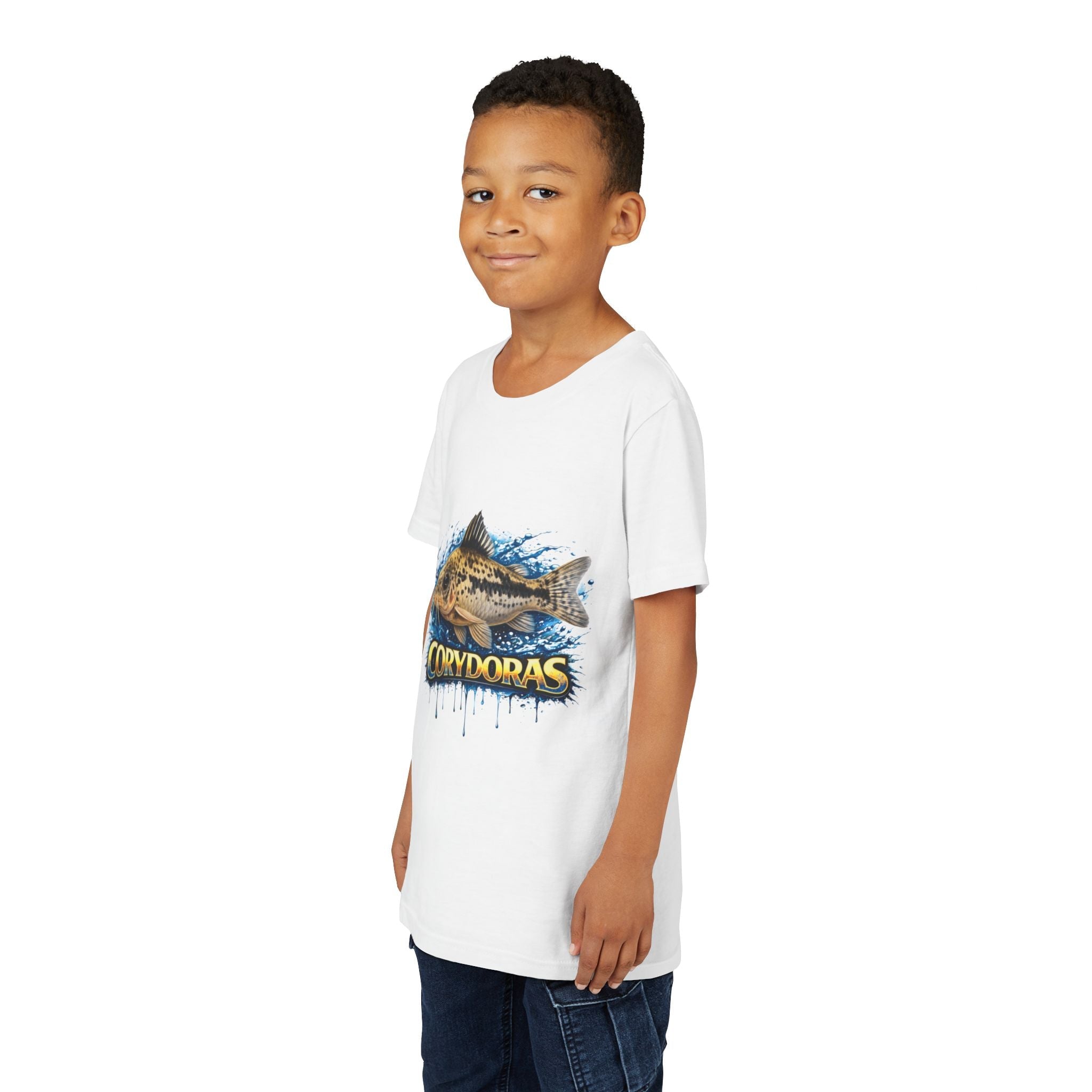 Corydoras Fish Youth Tee – Cute Aquarium Catfish Graphic Shirt