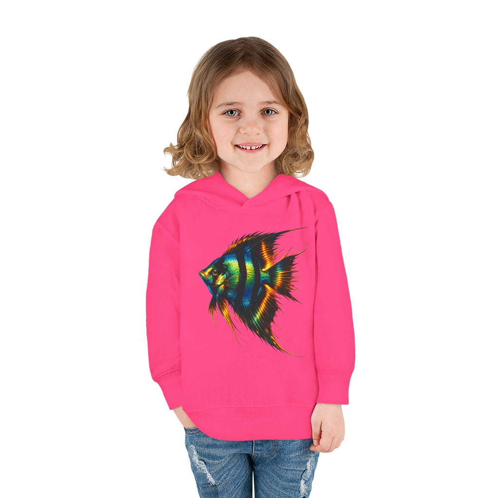 Toddler Hoodie with Colorful Angelfish Graphic