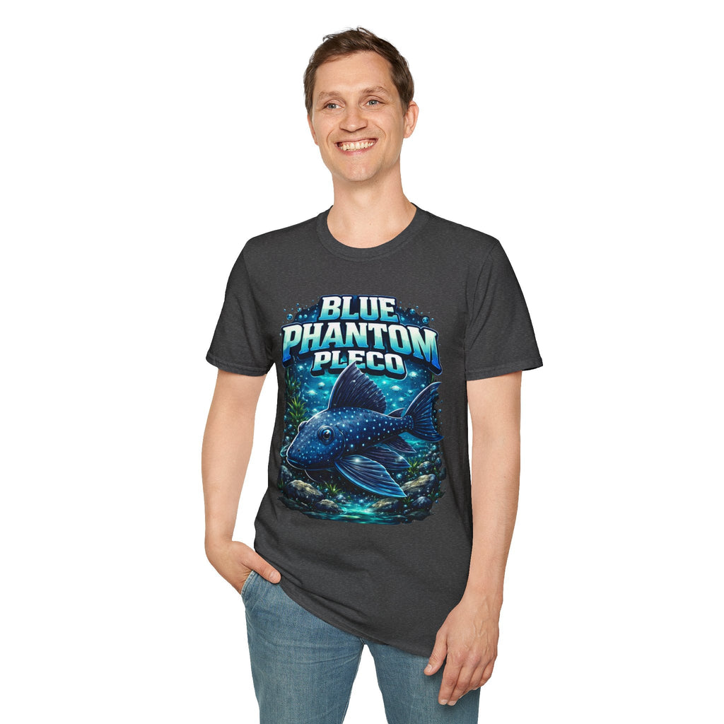 Blue Phantom Pleco T-Shirt — Graphic Aquarium Fish Tee
