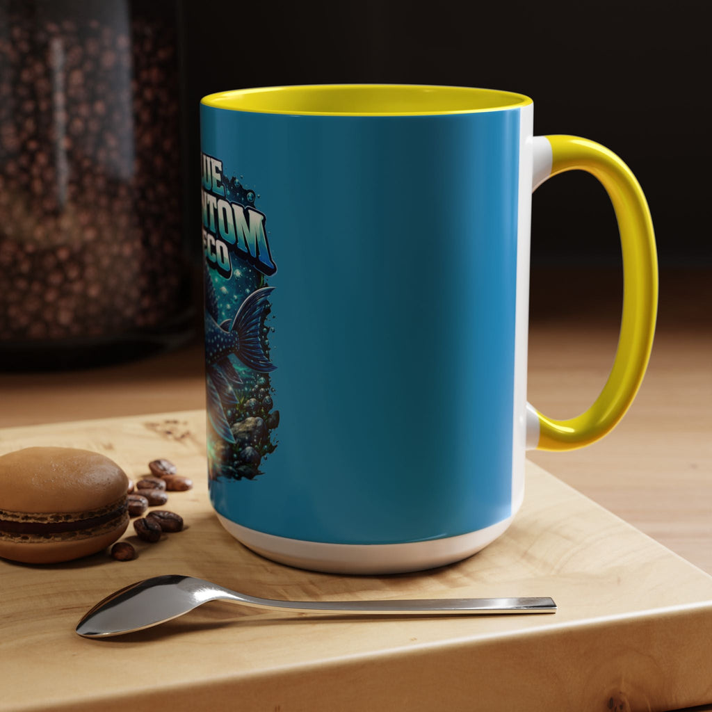 Blue Phantom Pleco Accent Coffee Mug – Aquarium Fish Lover Gift (11/15oz)