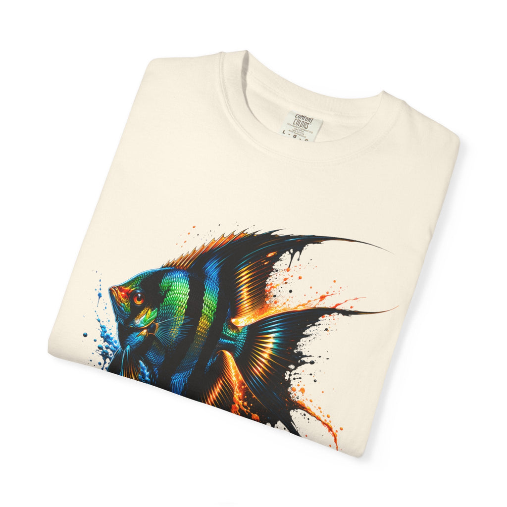 Vibrant Drip Angelfish Graphic Tee