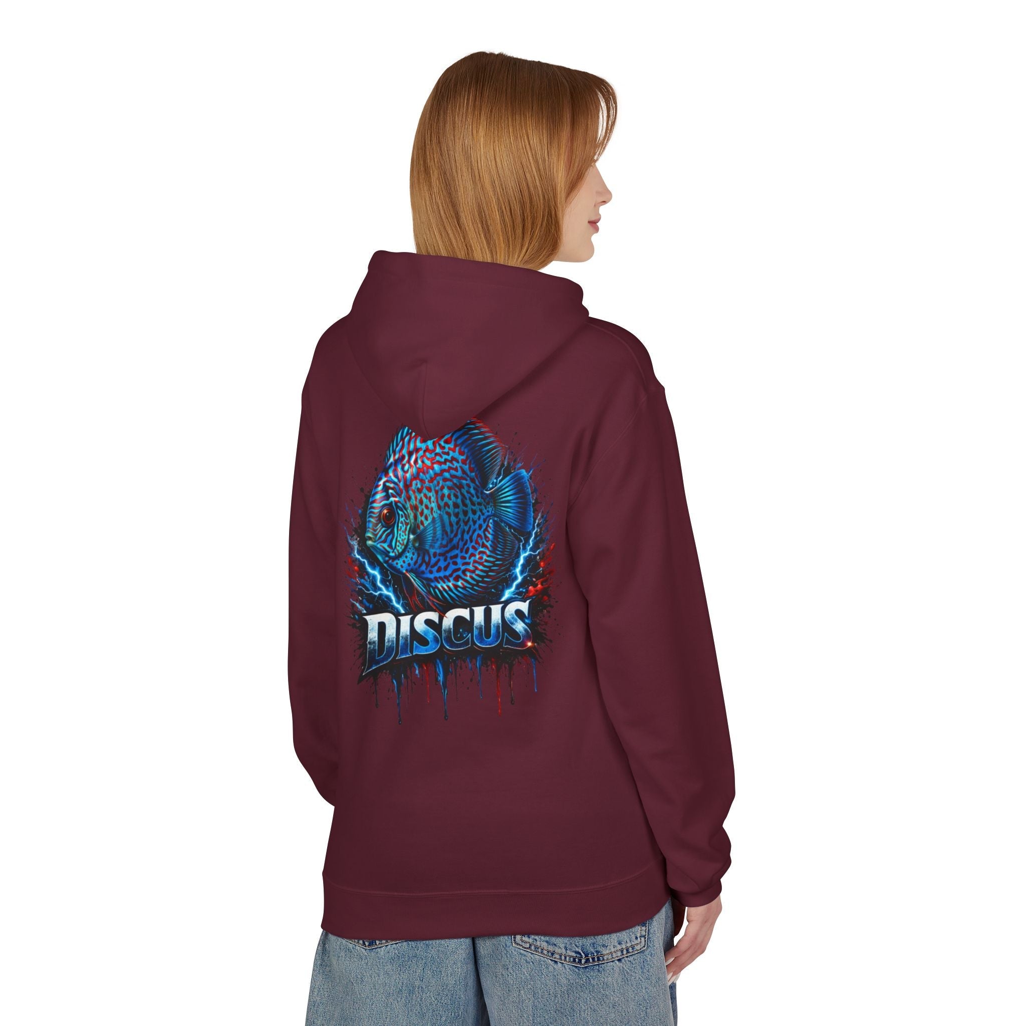 Discus Fish Hoodie — Vibrant Aquarium Graphic Pullover