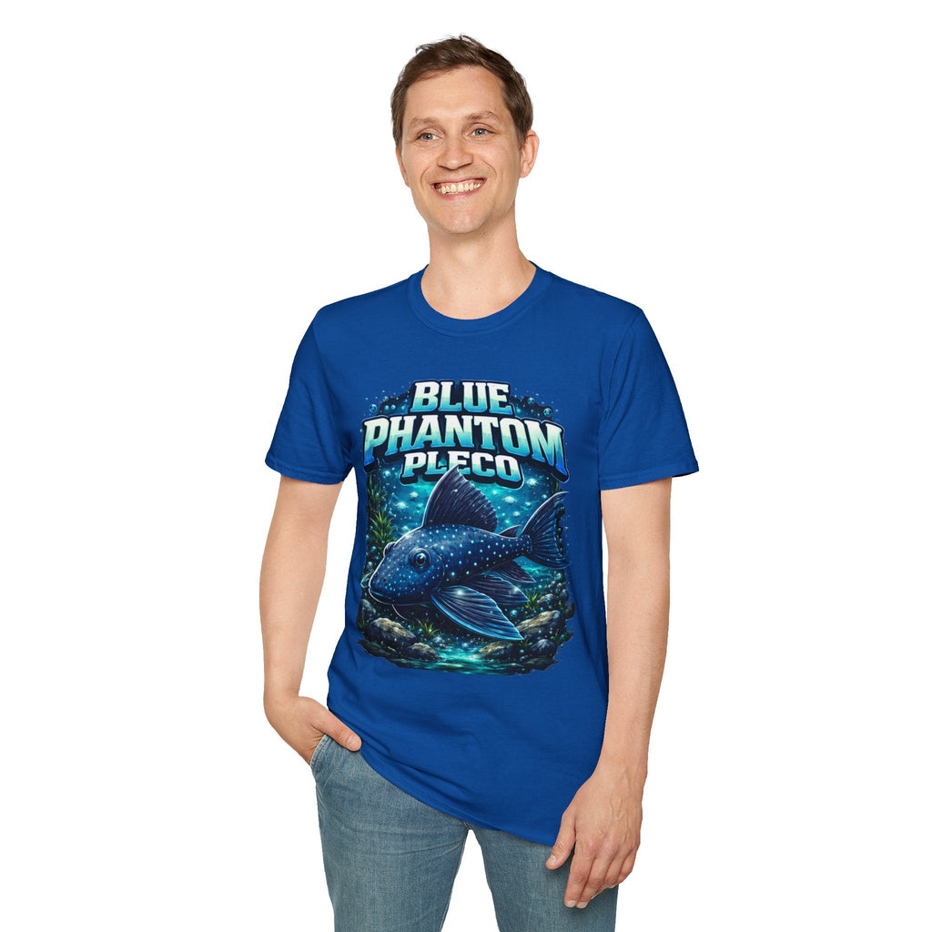 Blue Phantom Pleco T-Shirt — Graphic Aquarium Fish Tee