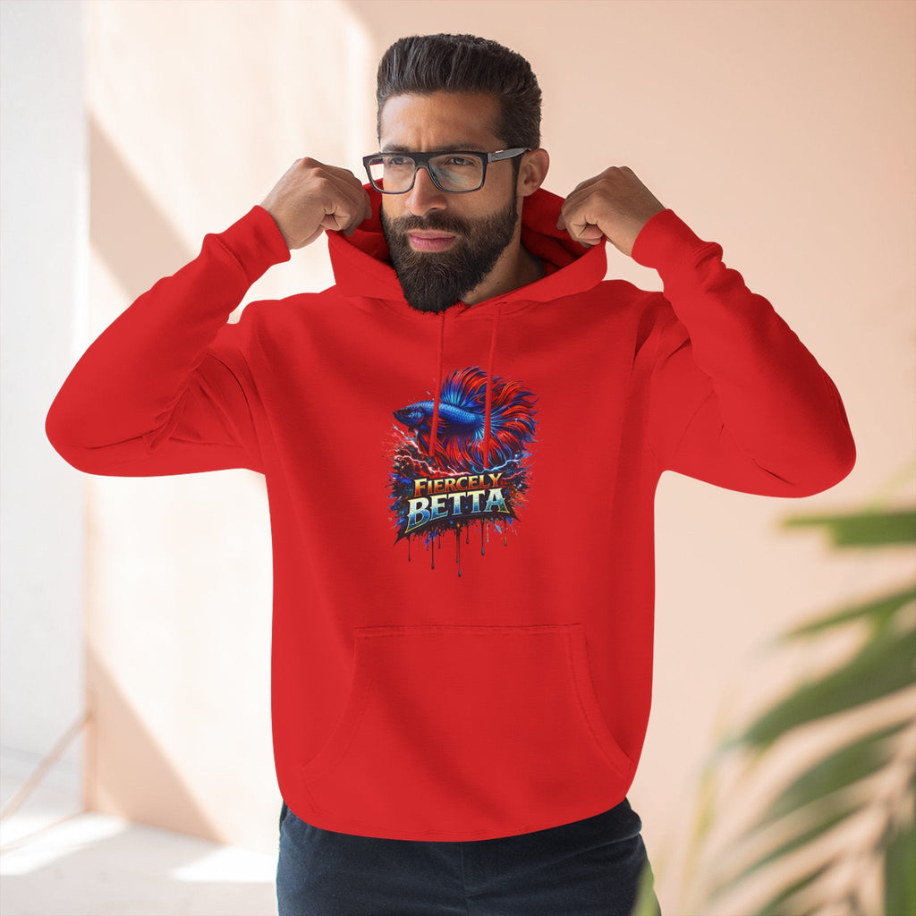 Fiercely Betta – Premium "Neon Flare" 3-End Fleece Hoodie