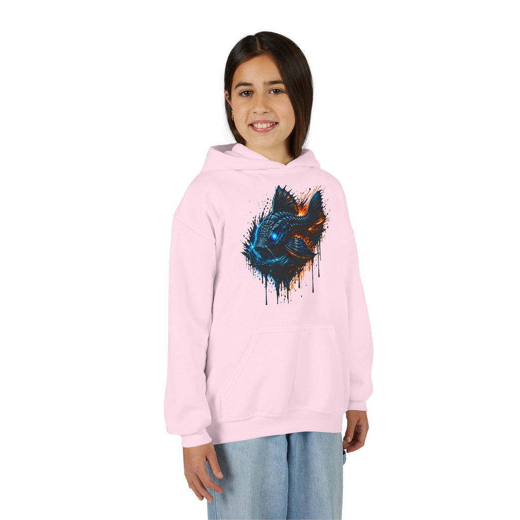 Armored Pleco L-185 – Youth Premium Hooded Sweatshirt