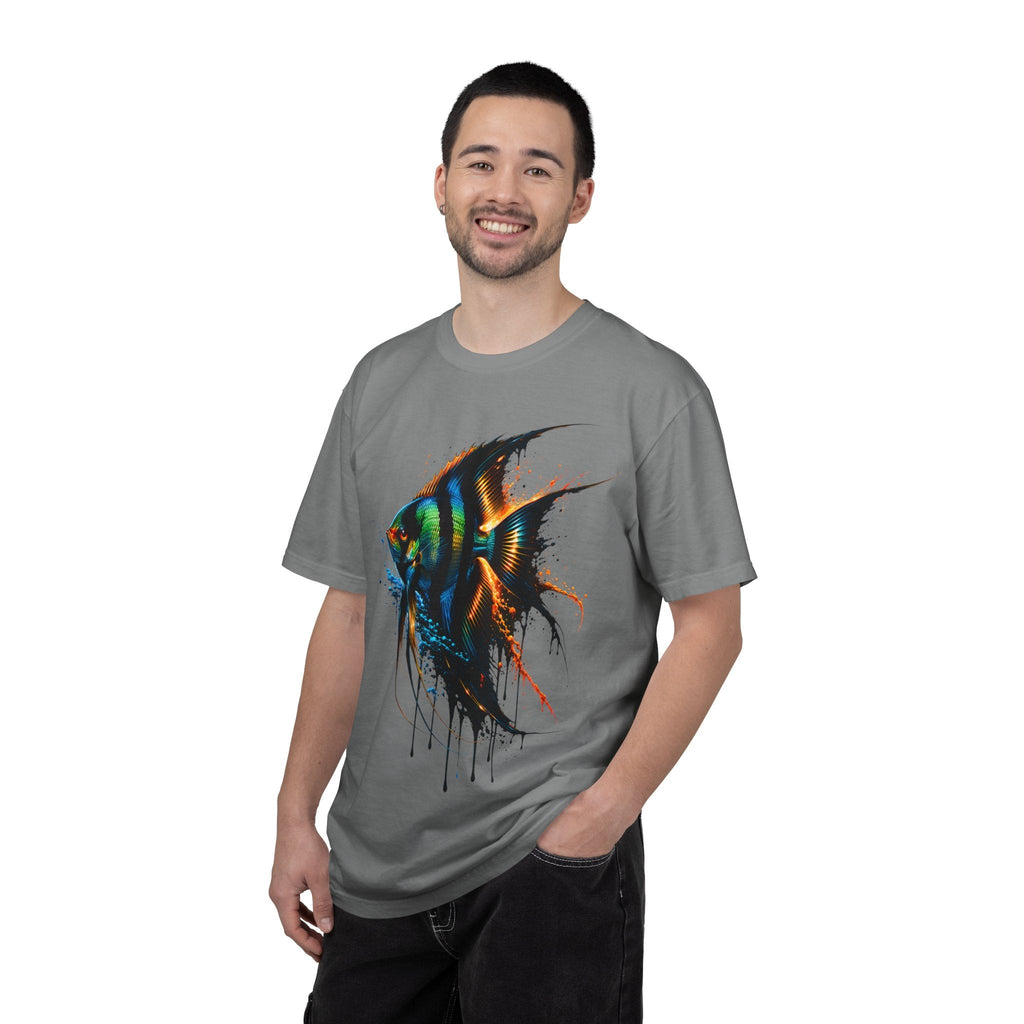 Vibrant Drip Angelfish Graphic Tee