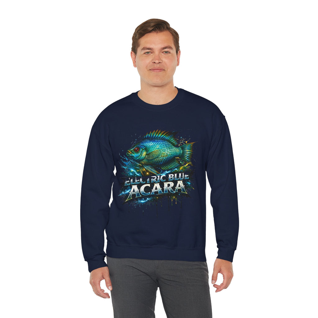 Electric Blue Acara – Heavy Blend™ Crewneck Sweatshirt