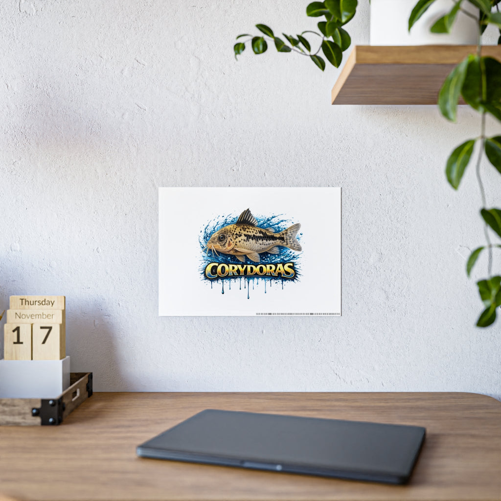 Corydoras Fish Gloss Poster – Aquarium Artwork Print
