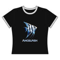 Angelfish Graphic Tee — Women's Retro Ringer Shirt