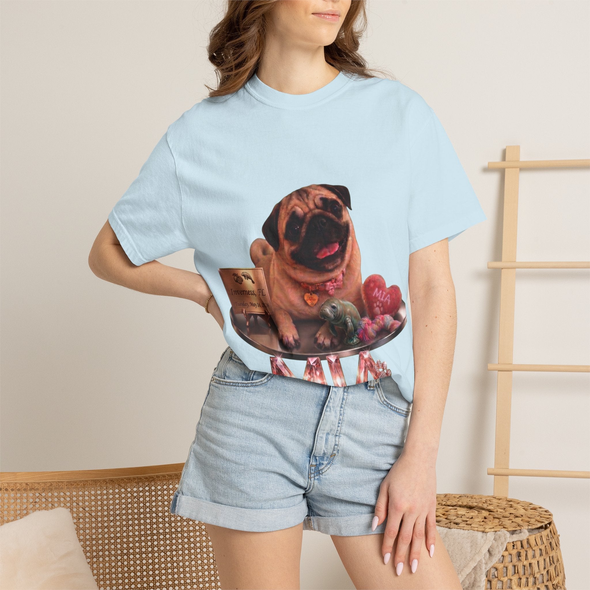 Mia Vintage Portrait Tee | Pug Life