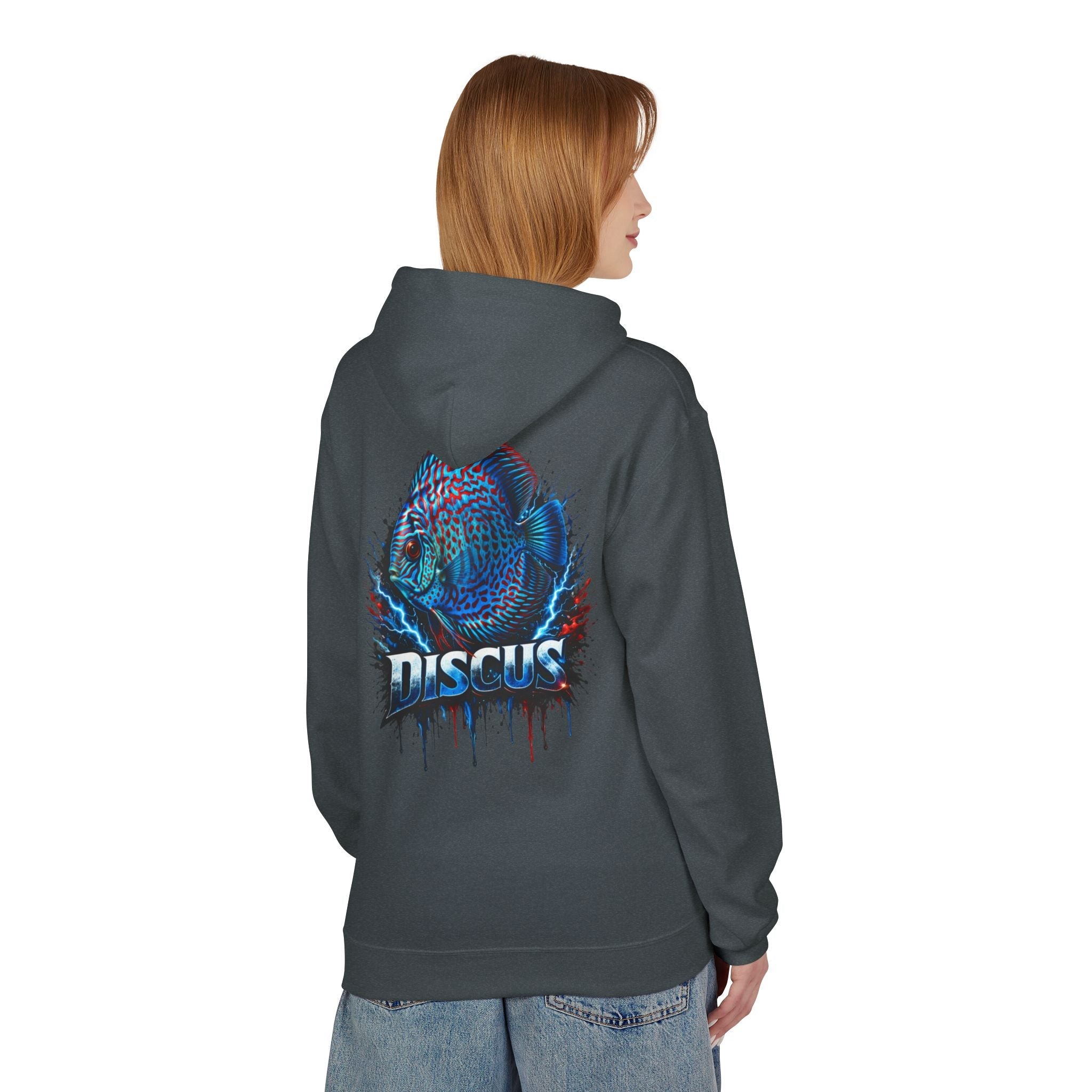 Discus Fish Hoodie — Vibrant Aquarium Graphic Pullover