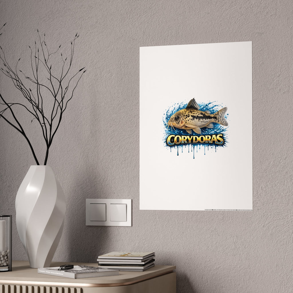 Corydoras Fish Gloss Poster – Aquarium Artwork Print