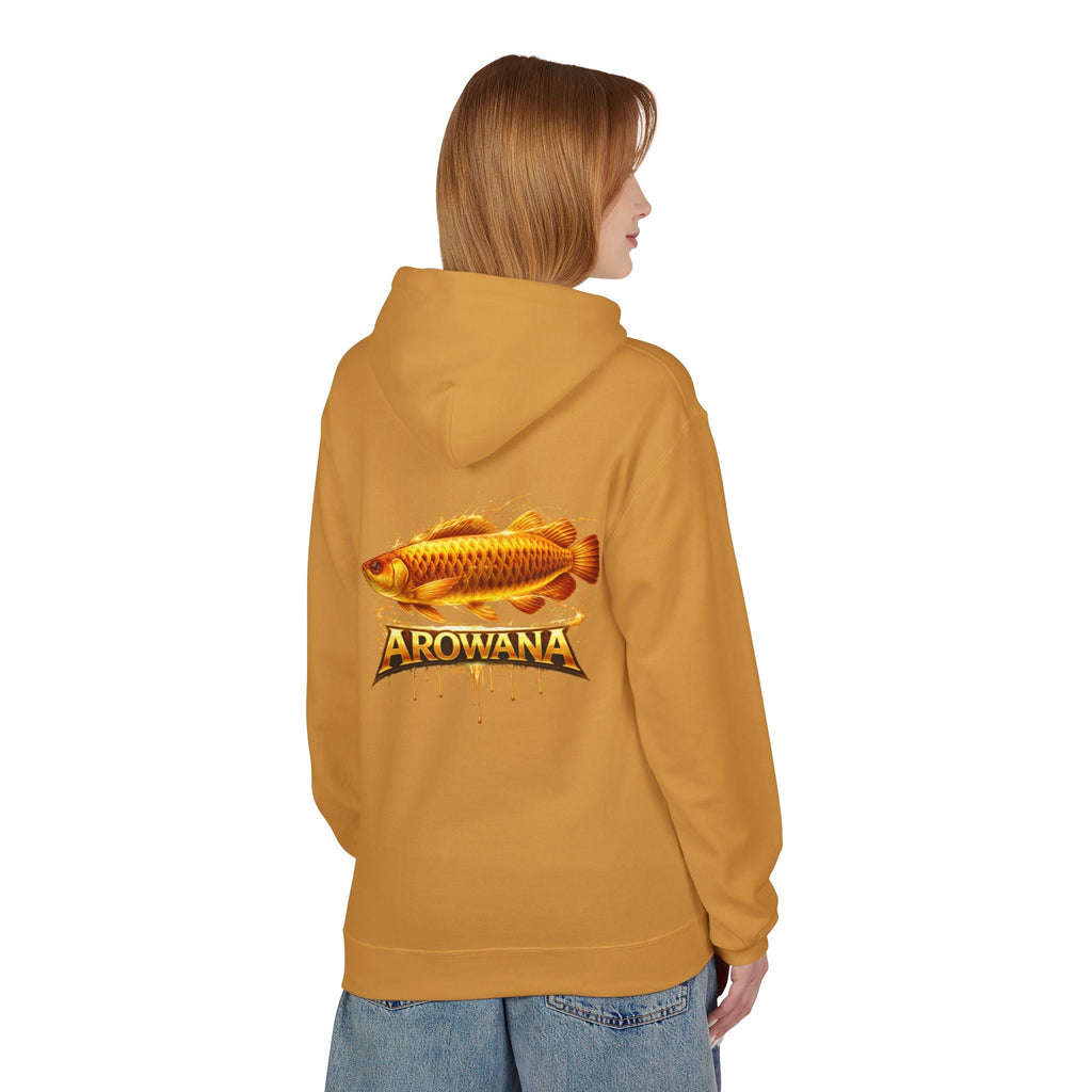 Arowana Fish Graphic Hoodie – Golden Arowana Design