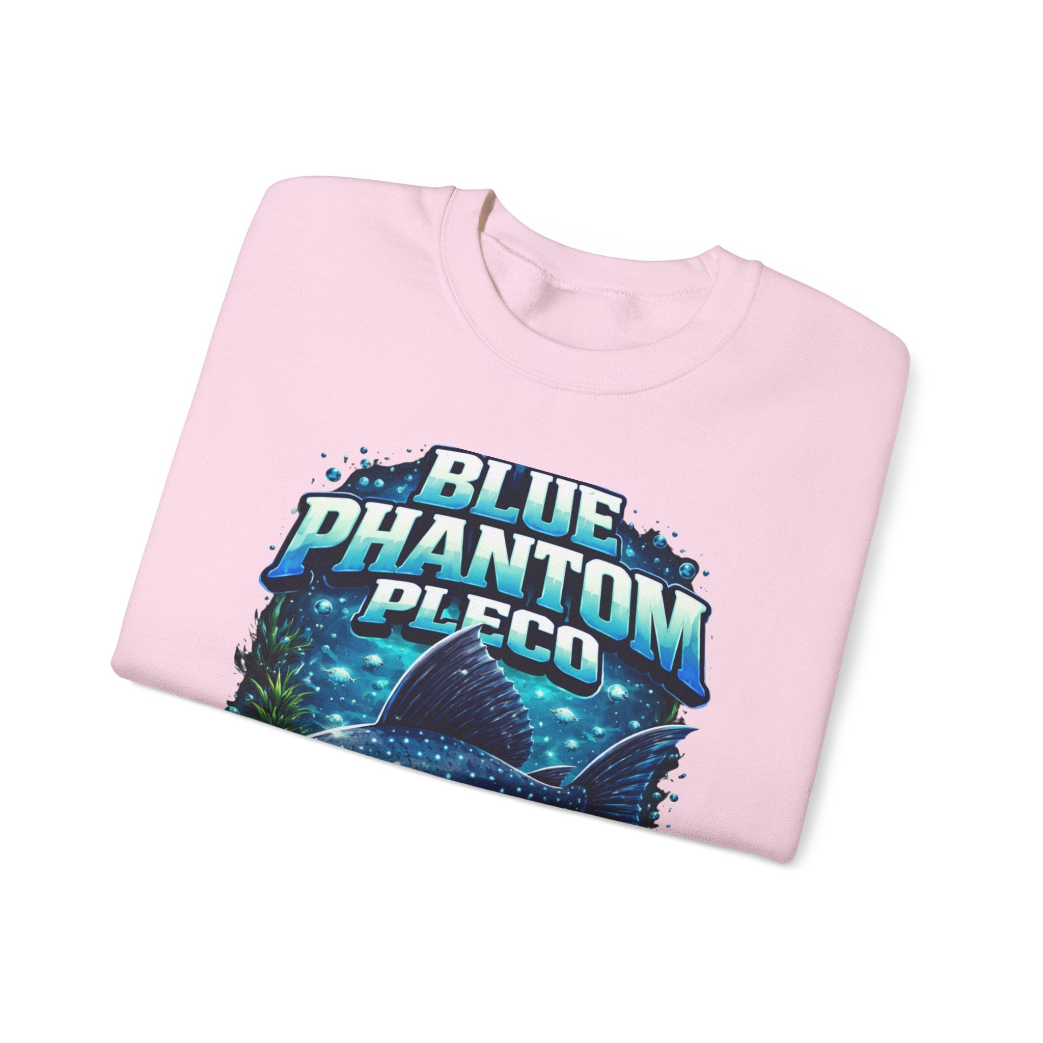 Blue Phantom Pleco Crewneck Sweatshirt – Aquatic Fish Graphic Pullover