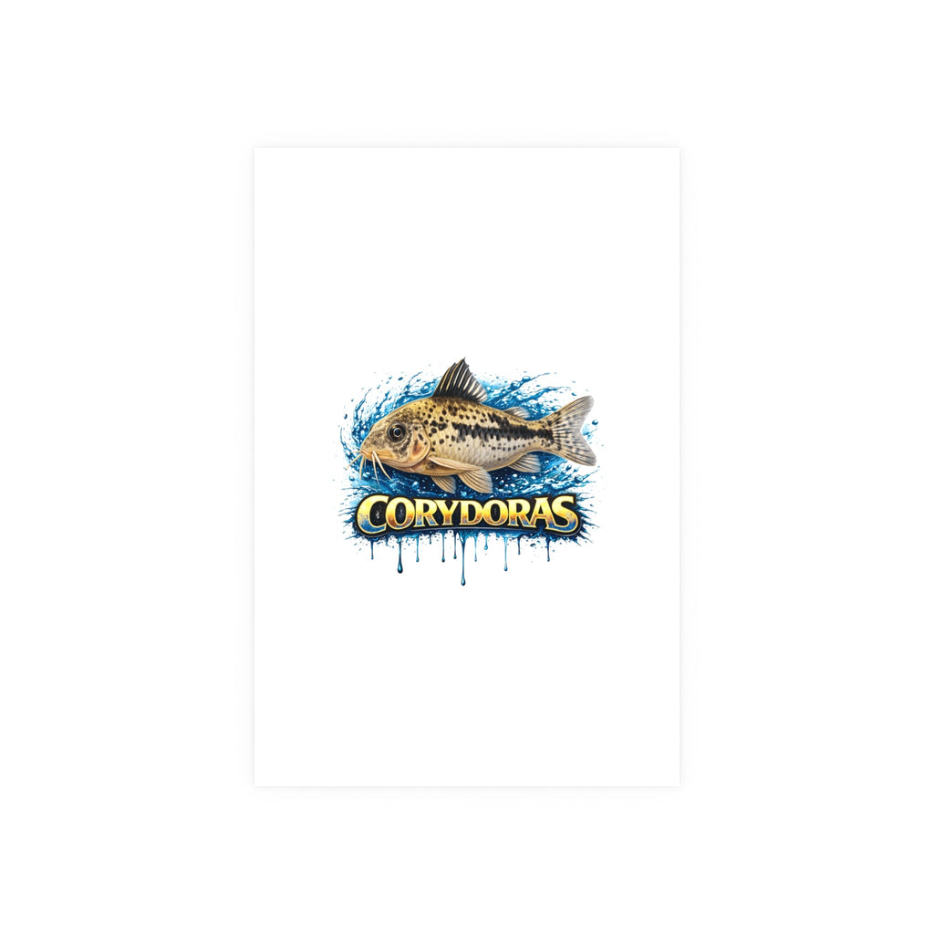 Corydoras Fish Poster — Decorative Aquarium Art Print (Satin/Matte)