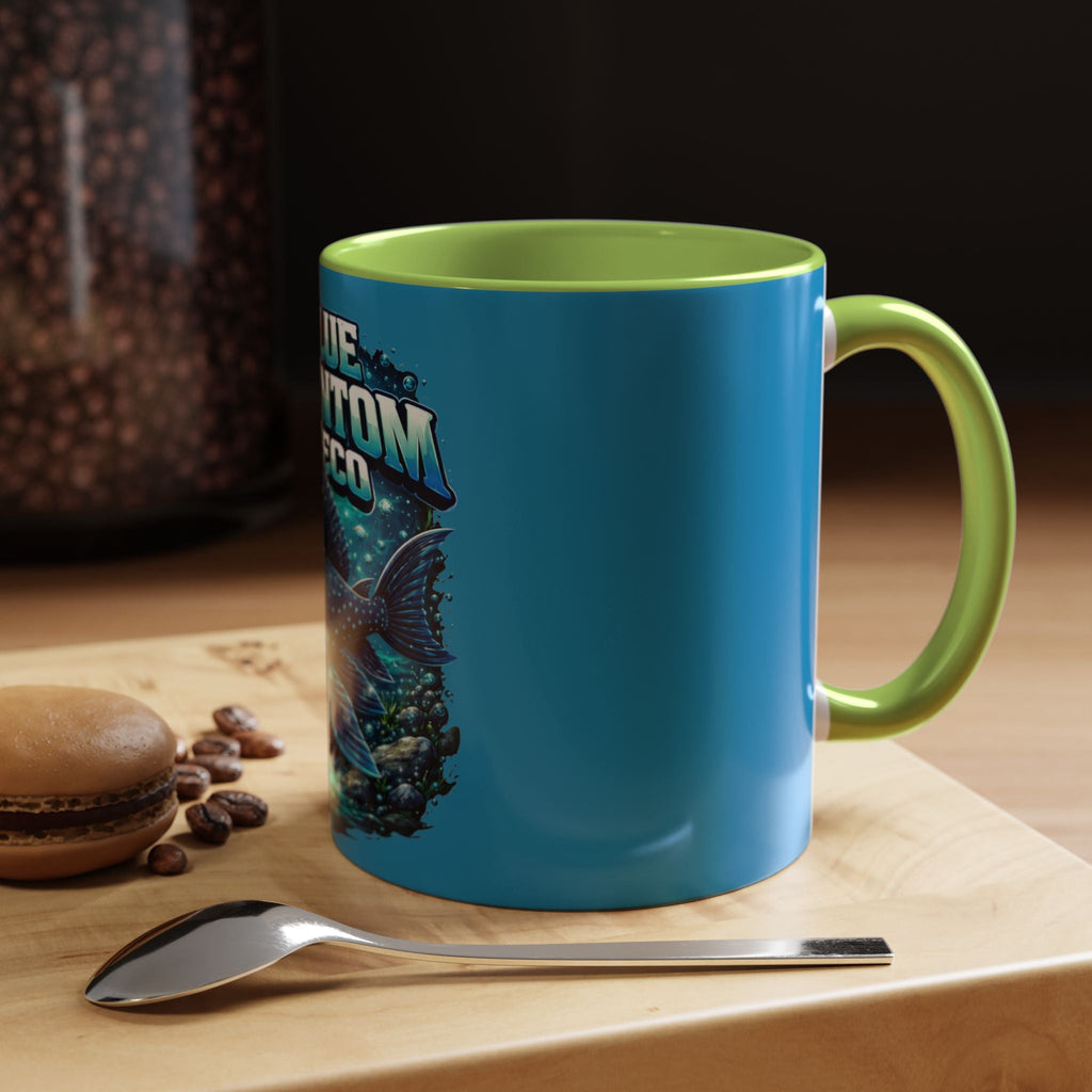 Blue Phantom Pleco Accent Coffee Mug – Aquarium Fish Lover Gift (11/15oz)