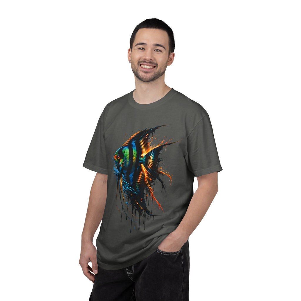 Vibrant Drip Angelfish Graphic Tee