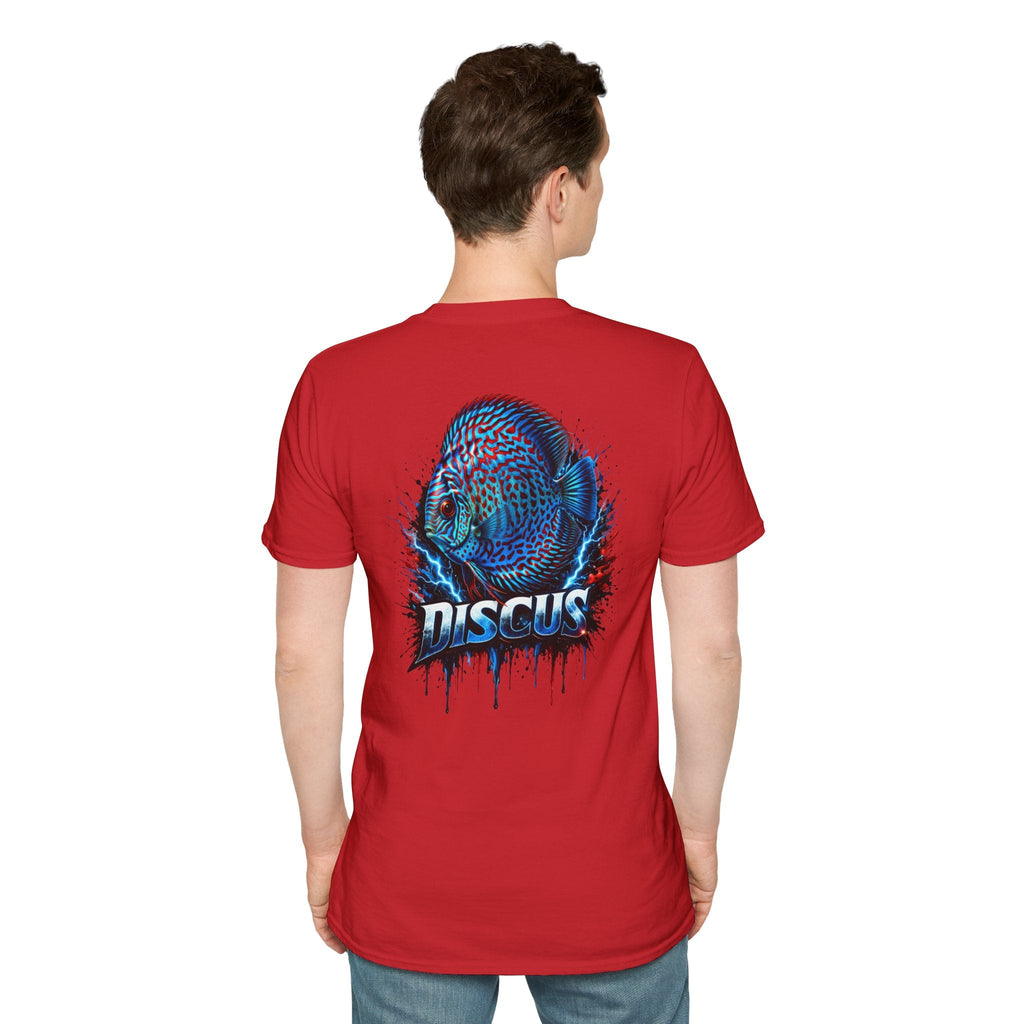 Electric Discus Fish T-Shirt - King of the Aquarium Lightning Art