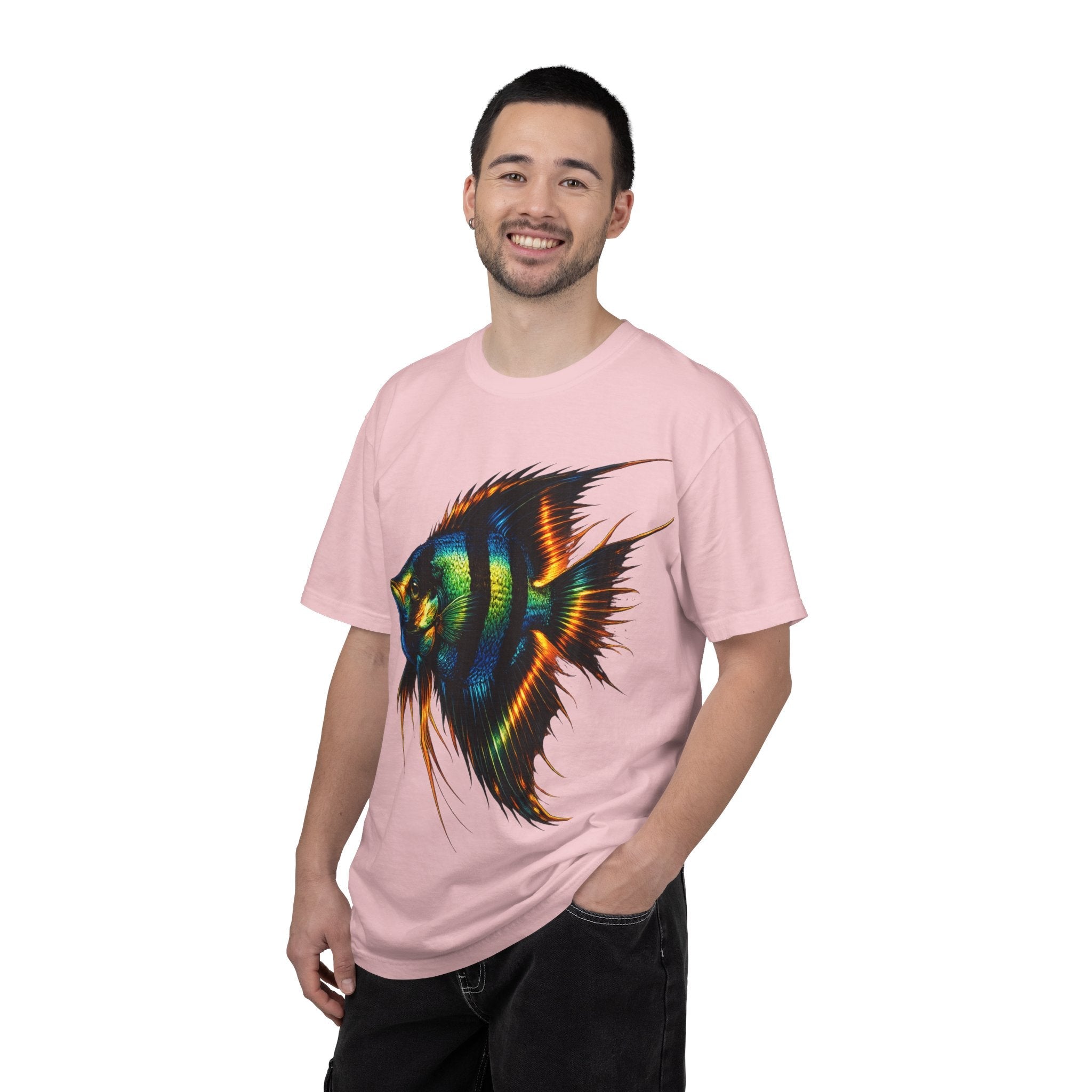 Angelfish Graphic T-Shirt — Vibrant Tropical Fish Illustration