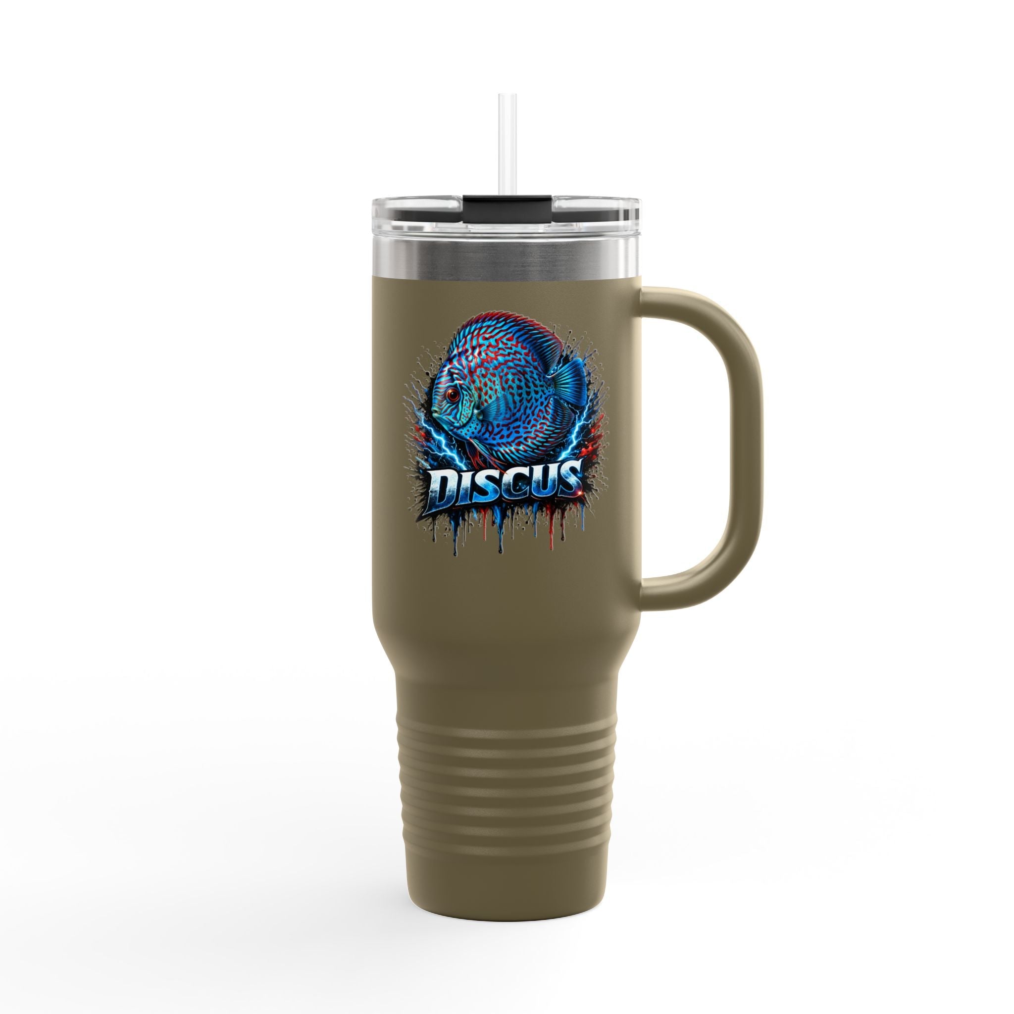Electric Discus – 40oz Premium Insulated Travel Mug