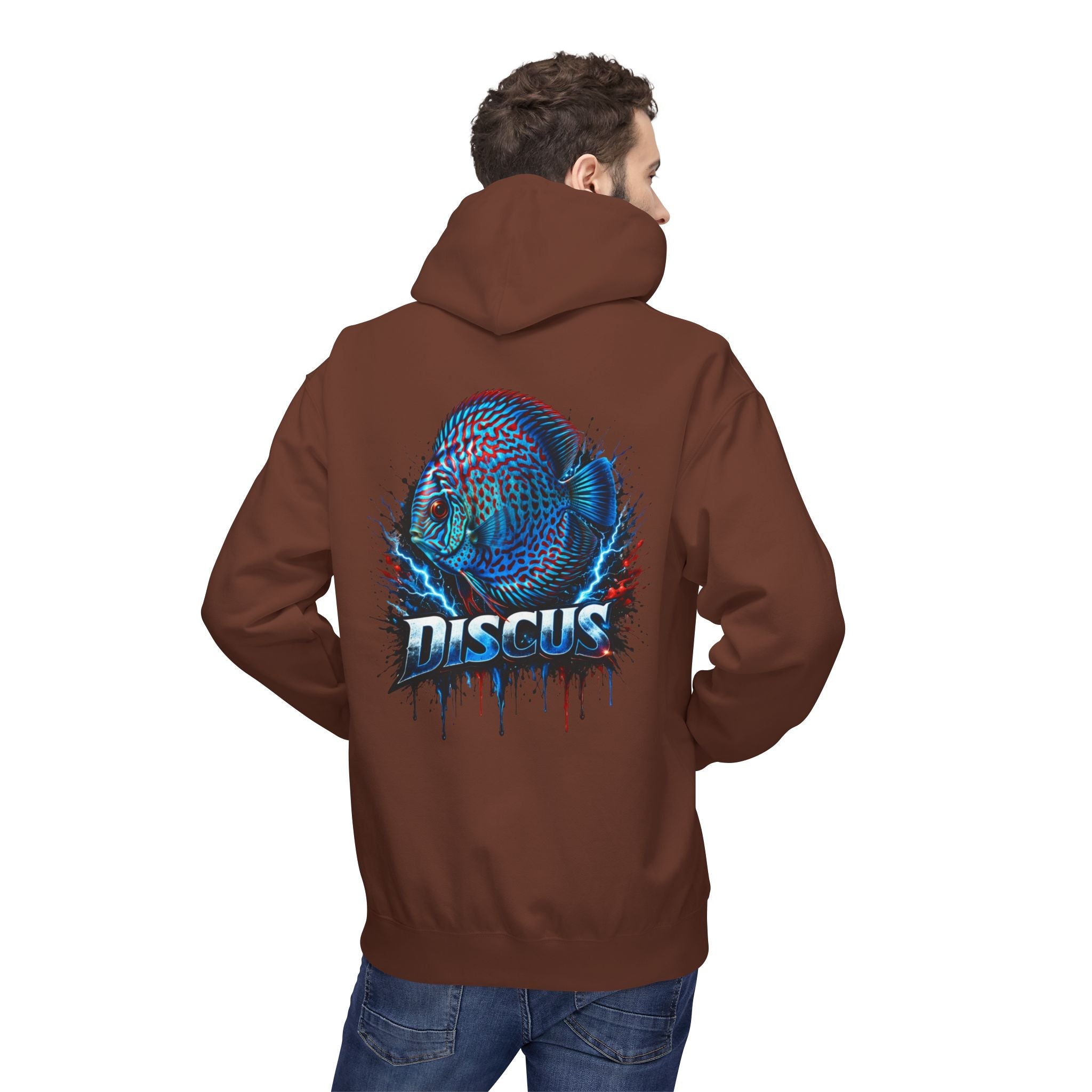 Discus Fish Hoodie — Vibrant Aquarium Graphic Pullover