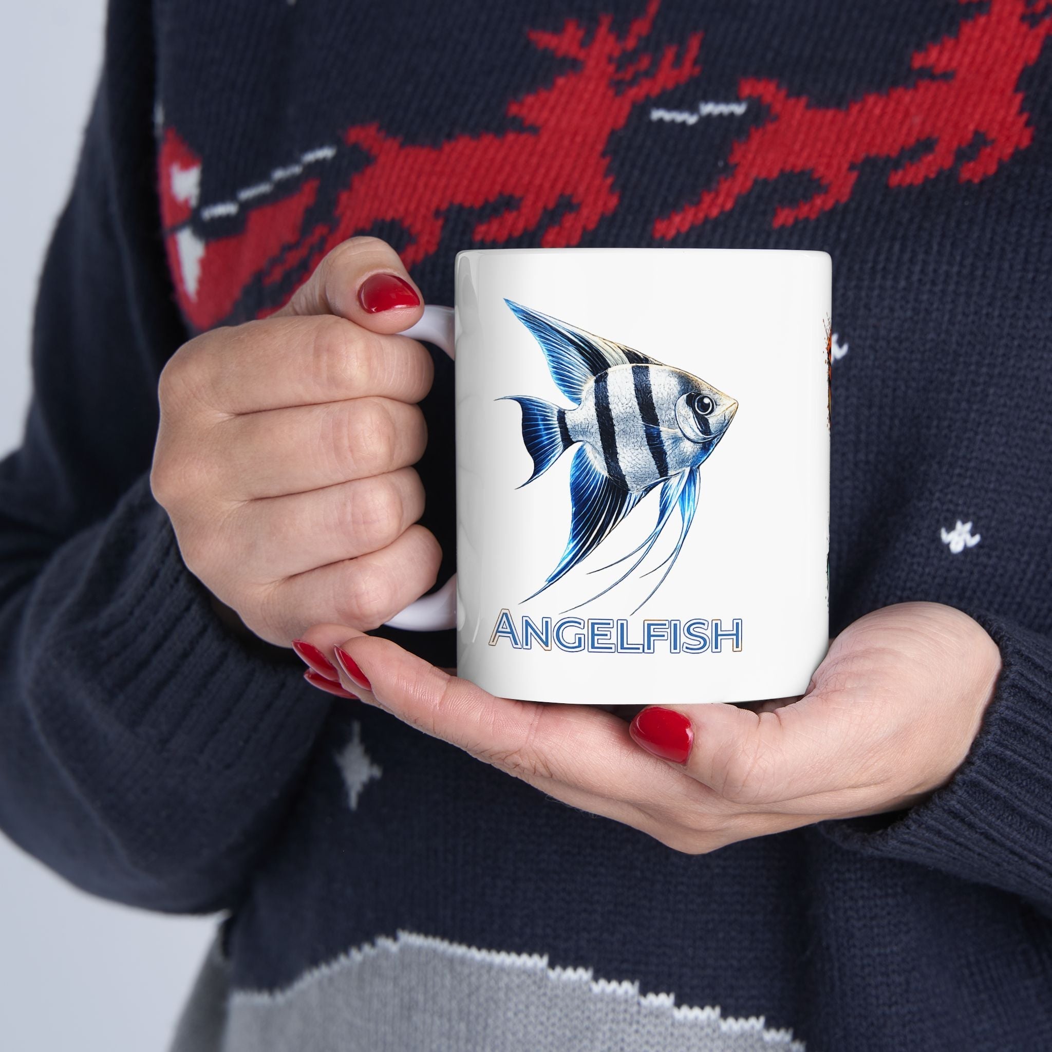 Early Tides. The Angelfish Collector's Coffee Cup. Ceramic Coffee Cup (11oz, 15oz)