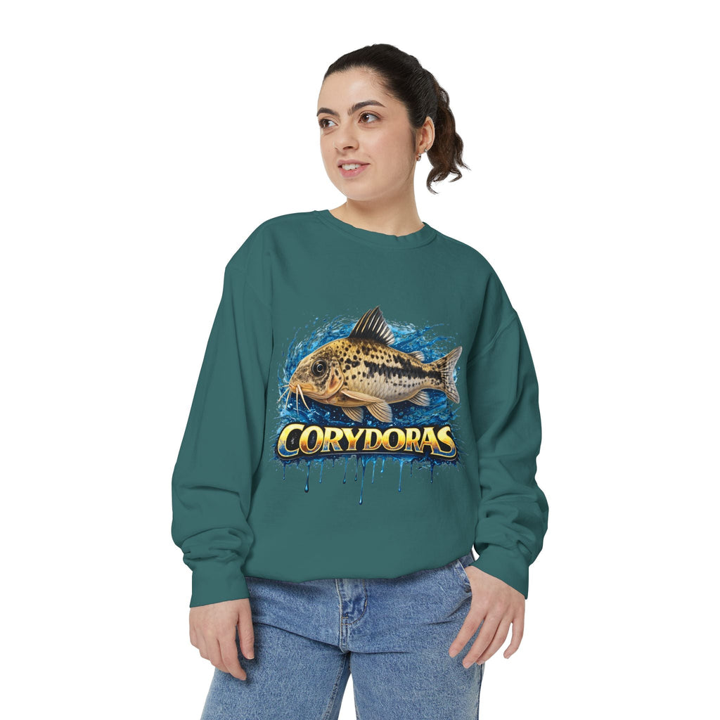 Corydoras Fish Sweatshirt — Aquatic Aquarium Catfish Graphic Crewneck