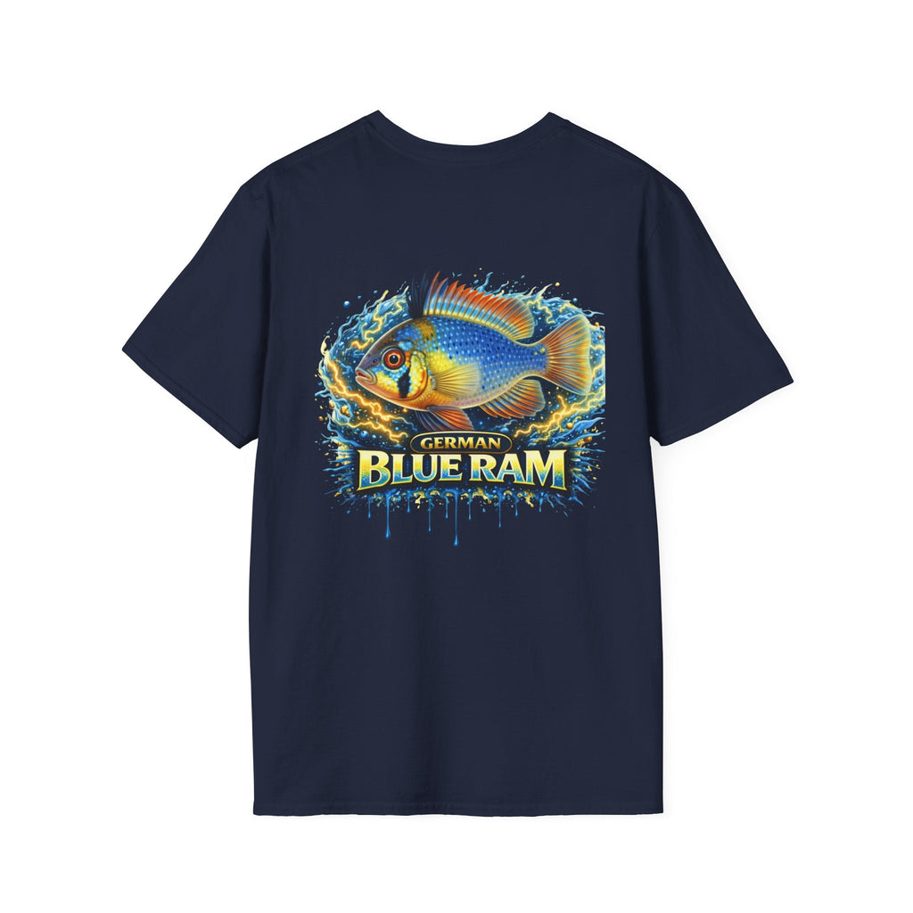 German Blue Ram Fish T-Shirt — Colorful Aquarium Cichlid Tee