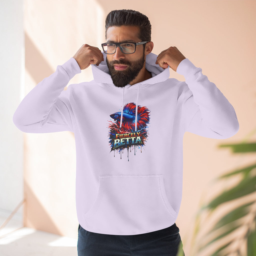 Fiercely Betta – Premium "Neon Flare" 3-End Fleece Hoodie