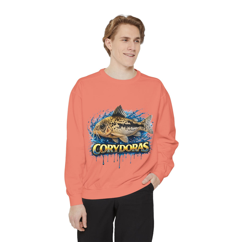 Corydoras Fish Sweatshirt — Aquatic Aquarium Catfish Graphic Crewneck