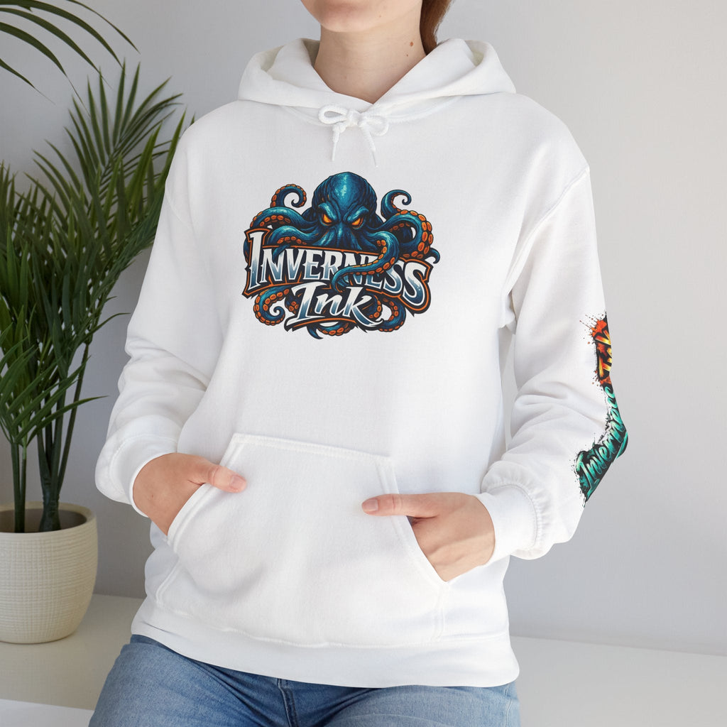 Electric Paint Betta — Artisan Series Hoodie — Inverness Ink Graphic Pullover