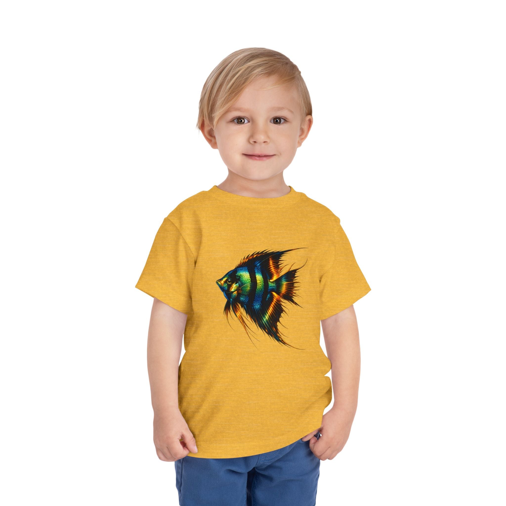 Toddler Tee - Colorful Aquarium Angelfish Graphic Shirt