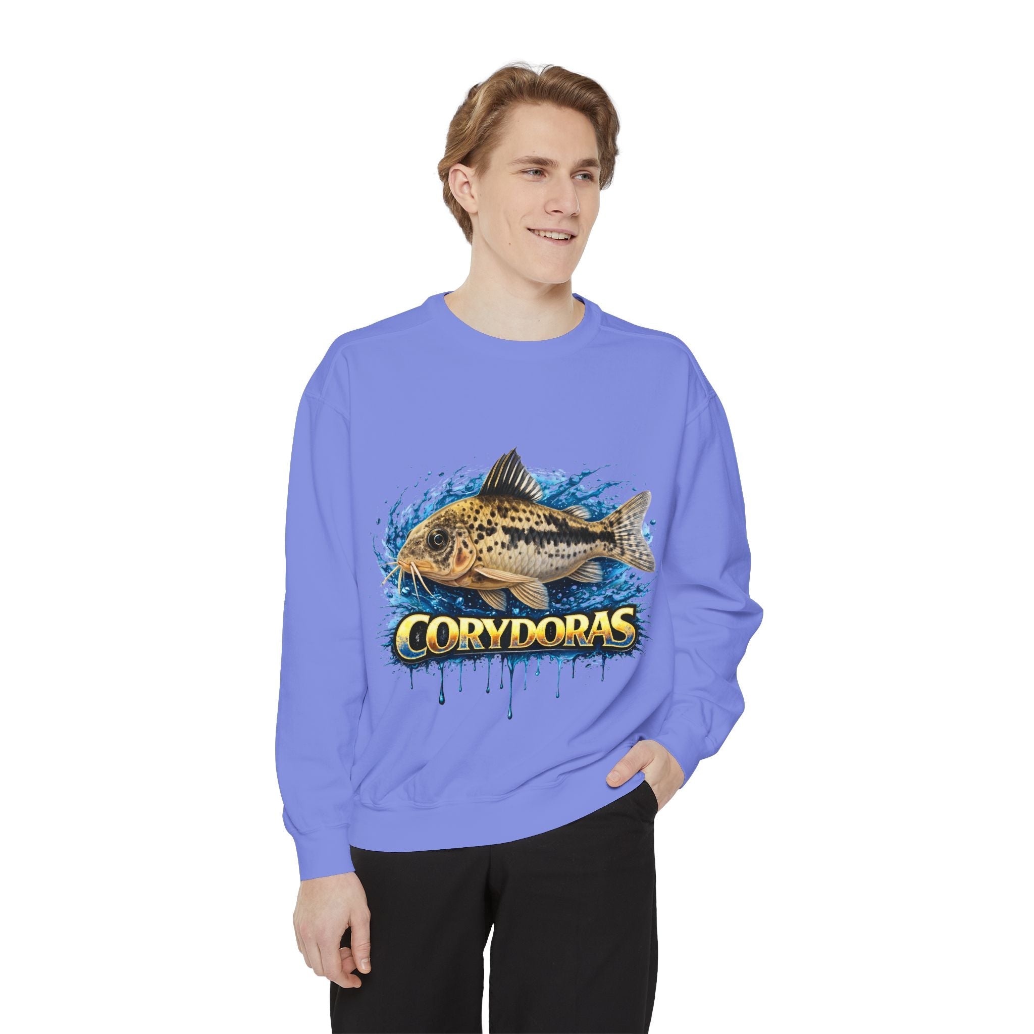 Corydoras Fish Sweatshirt — Aquatic Aquarium Catfish Graphic Crewneck