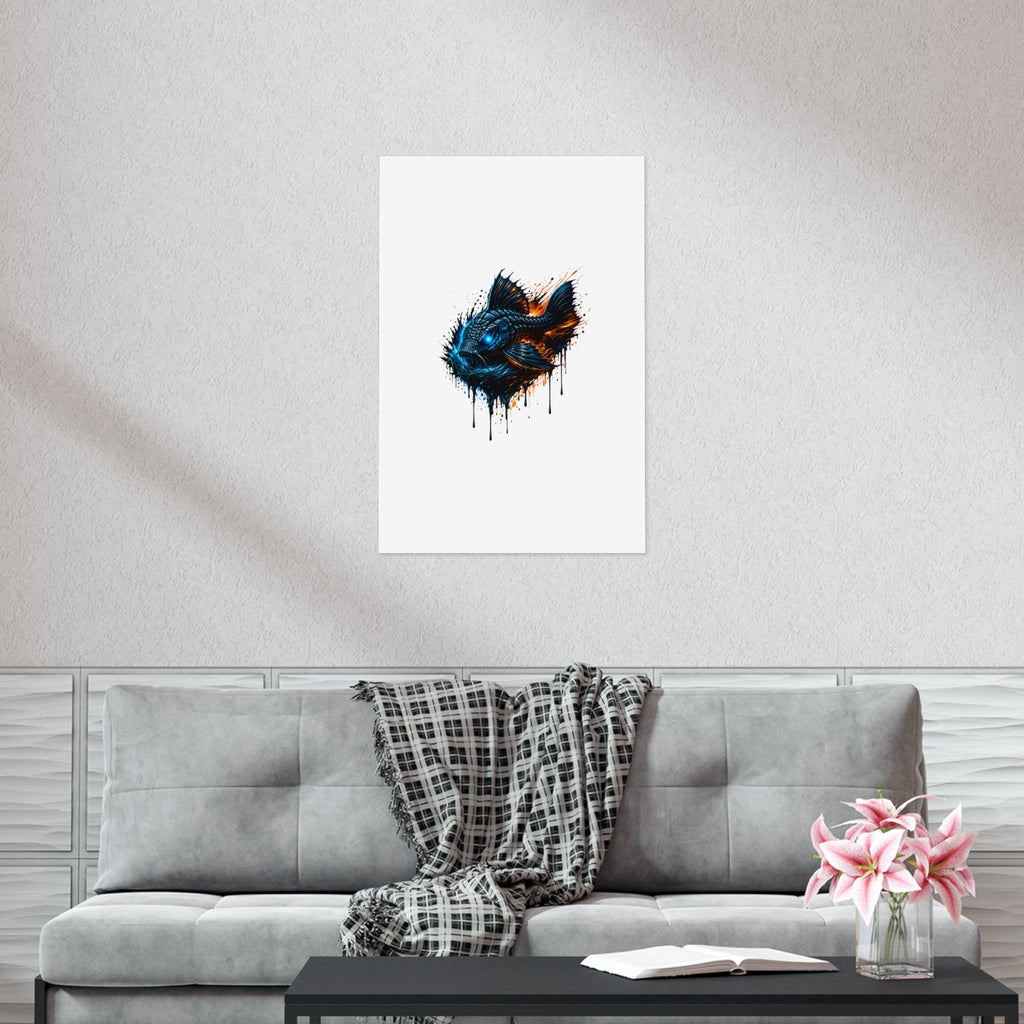 Armored Pleco – Premium Uncoated Matte Poster L-185