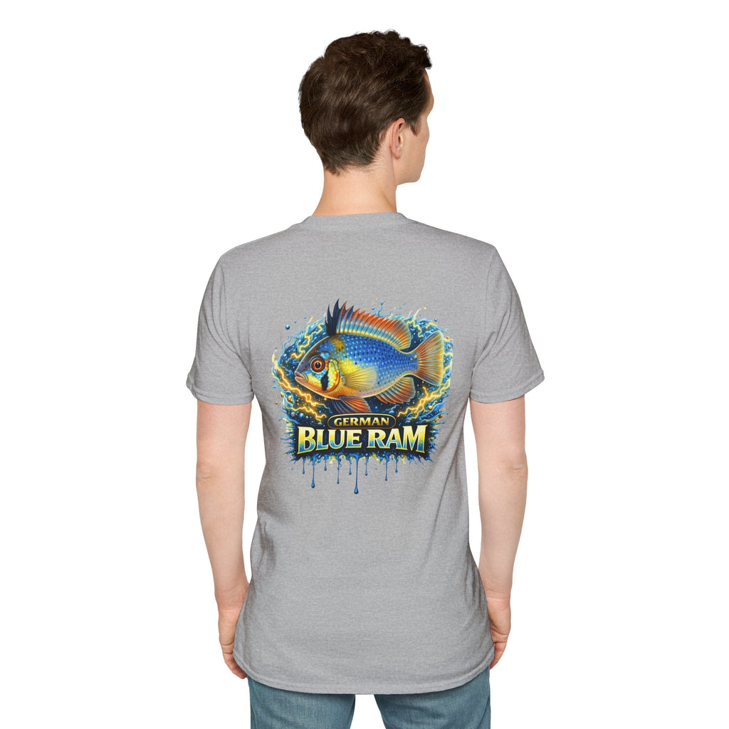 German Blue Ram Fish T-Shirt — Colorful Aquarium Cichlid Tee