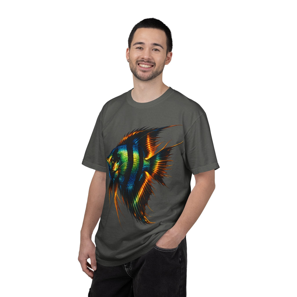 Angelfish Graphic T-Shirt — Vibrant Tropical Fish Illustration